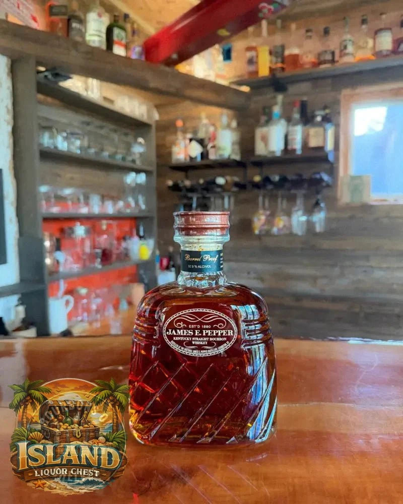 James E. Pepper Barrel Proof – 105.8 Proof (52.9% ABV) - Bourbons On Shelves