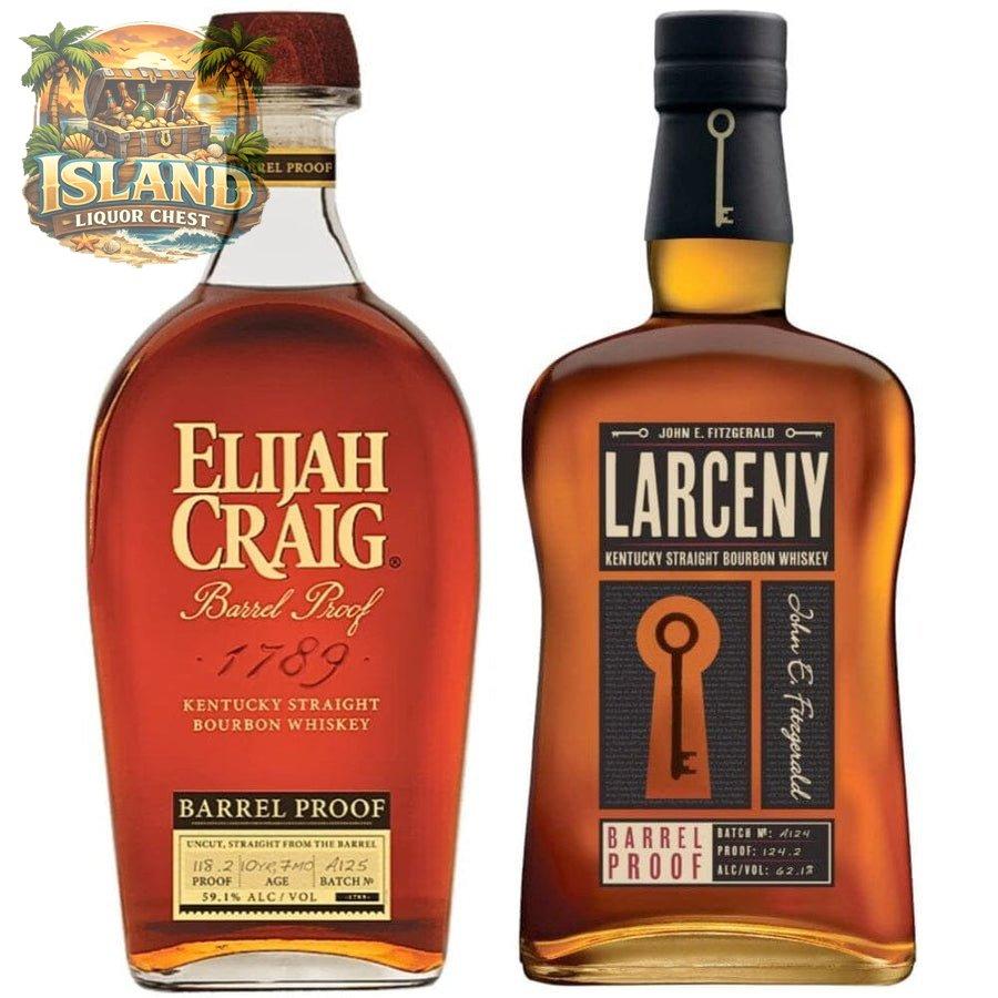 Elijah Craig & Larceny Barrel Proof Batch A125 Bundle - Bourbons On Shelves