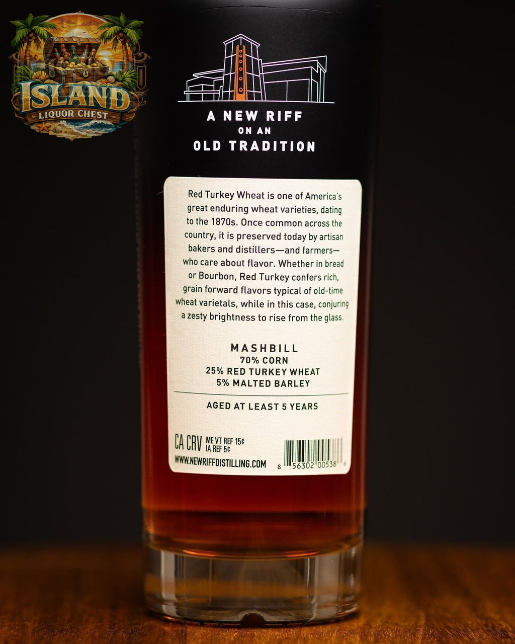 New Riff Red Turkey Wheat Bottled in Bond – 50% ABV (100 Proof)