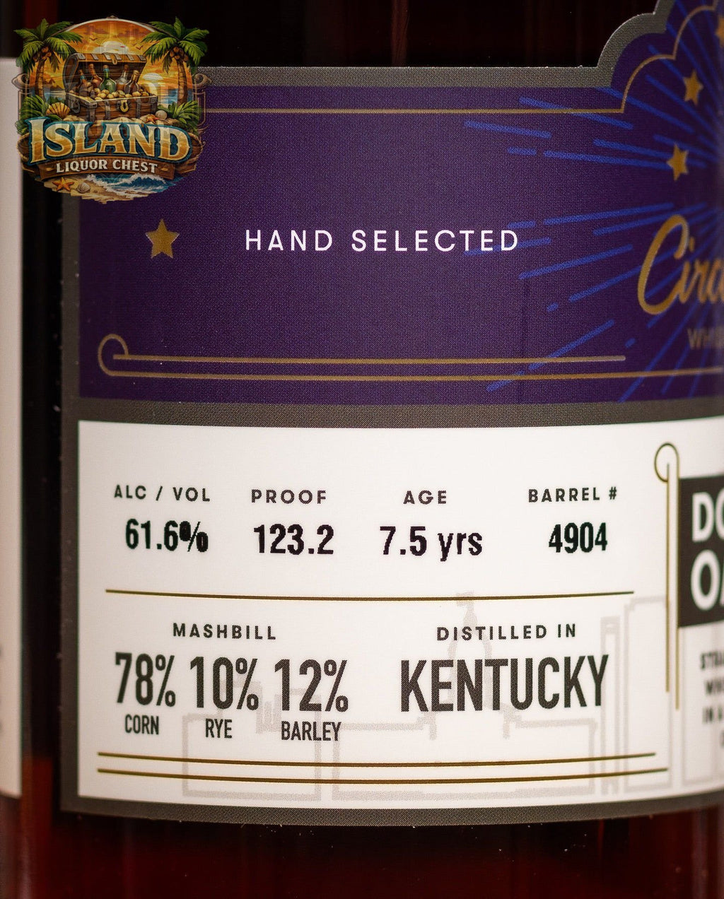 Circle City Double City Single Barrel Bourbon – 123.2 Proof (61.6% ABV)