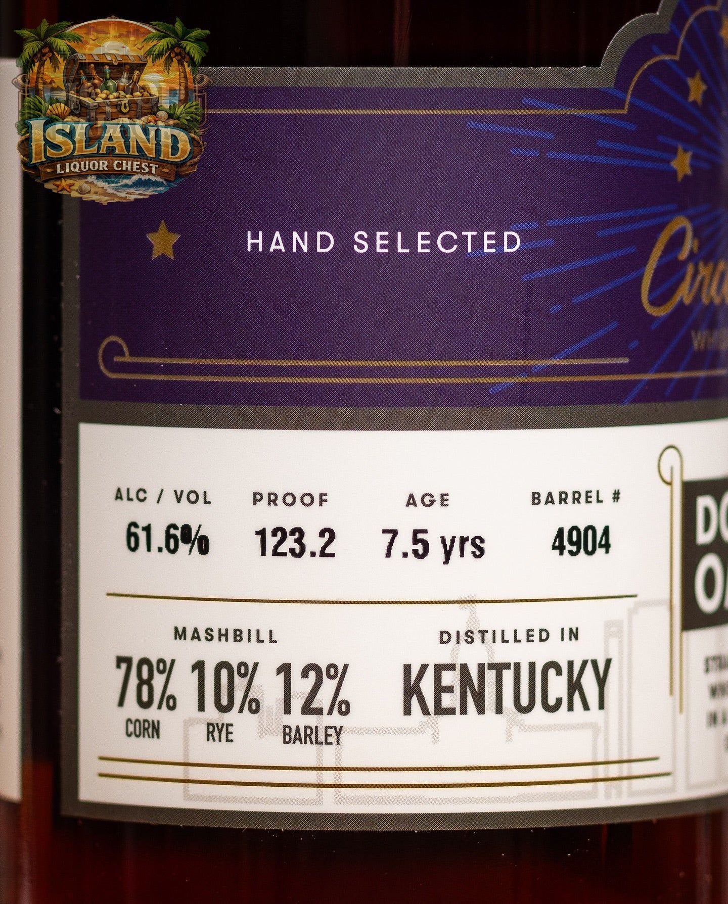 Circle City Double City Single Barrel Bourbon – 123.2 Proof (61.6% ABV)