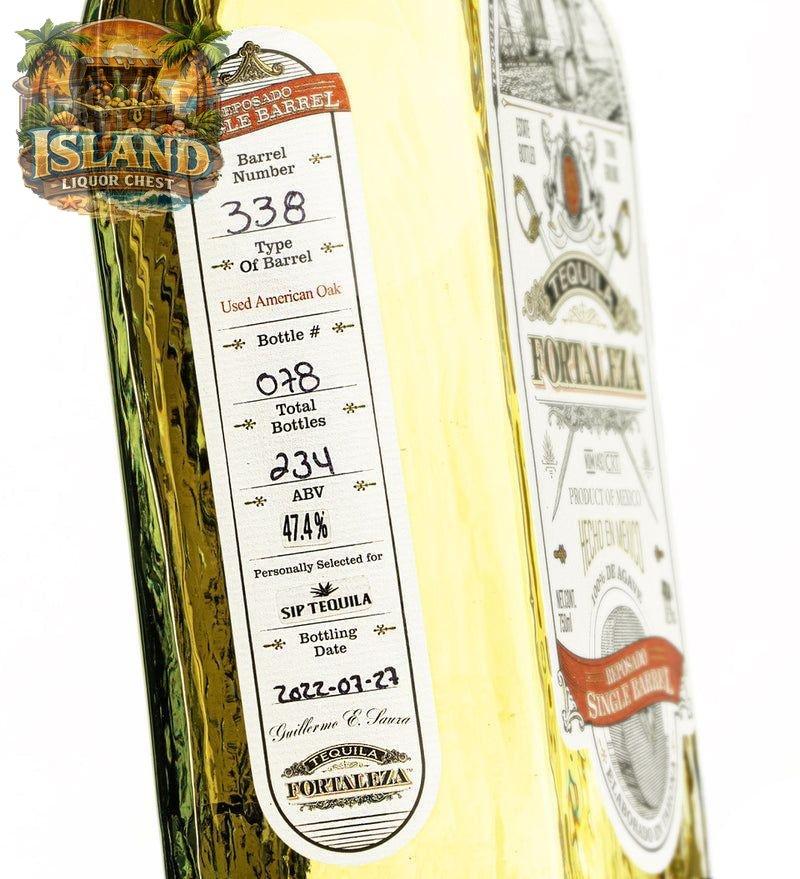 Fortaleza / Sip Tequila Single Barrel Reposado – 47.4% ABV (94.8 Proof)