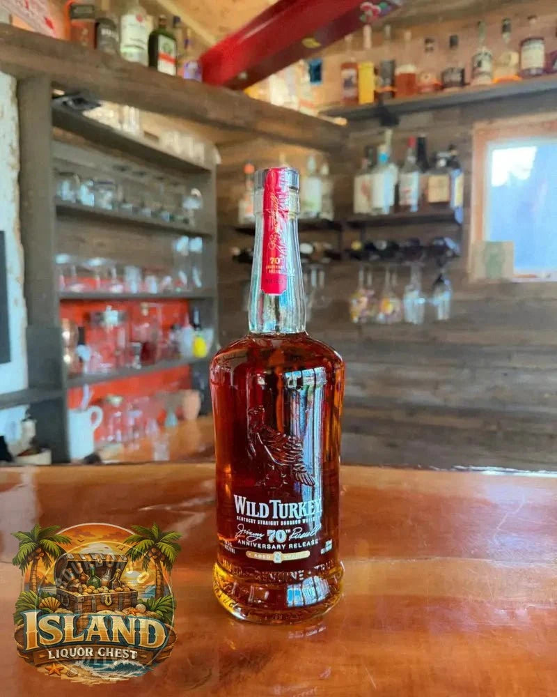Wild Turkey Jimmy Russell's 70th Anniversary 8 - Year - Old Bourbon - 101 Proof (50.5% ABV). - Bourbons On Shelves